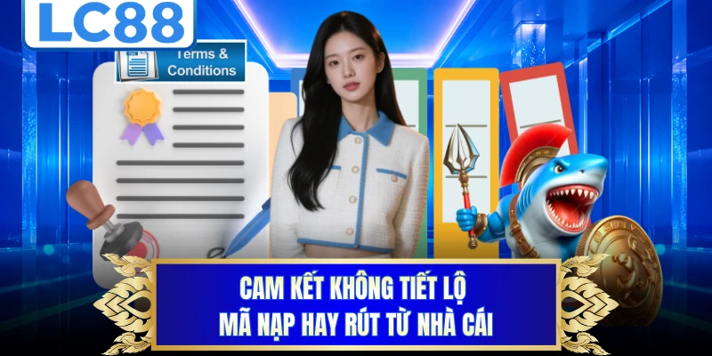 Cam kết không tiết lộ mã nạp hay rút từ nhà cái 