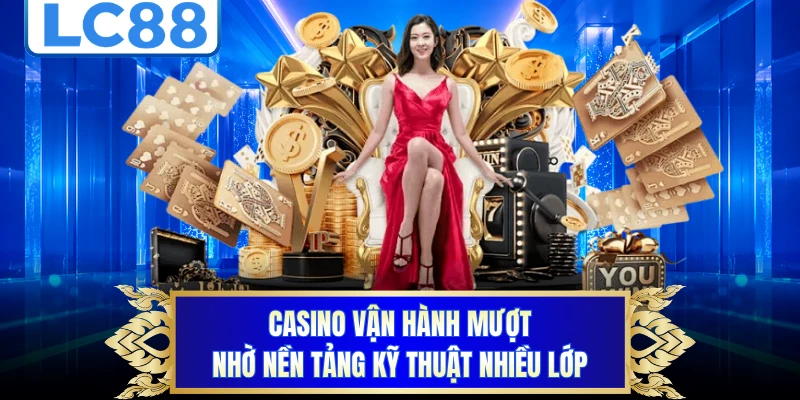 Casino vận hành mượt nhờ nền tảng kỹ thuật nhiều lớp