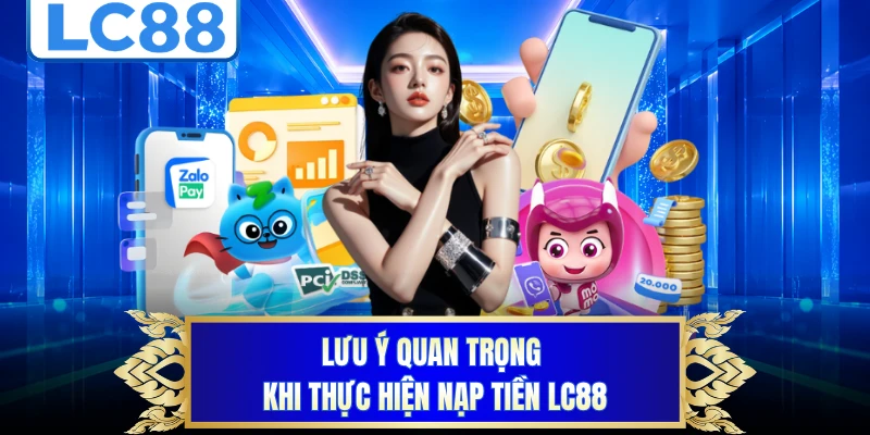 Lưu ý quan trọng khi thực hiện nạp tiền LC88 