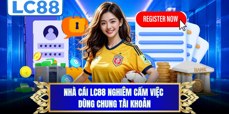 Nhà cái LC88  nghiêm cấm việc dùng chung tài khoản